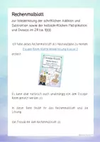 Vorschau - Arbeitsblätter - Rechenmalblatt im ZR bis 1000 - Seite 1