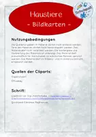 Vorschau - Bildkarten - 13 Bildkarten zum Thema Haustiere - Seite 1
