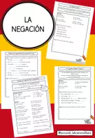 Vorschau - Arbeitsblätter - La negación: Erklärung und Aufgaben (inkl. Lösungen) - Deckblatt
