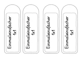 Vorschau - Fördermaterial/Inklusion - Einmaleinsfächer / Kleines Einmaleins - Seite 2