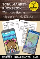 Vorschau - Arbeitsblätter - Jahresrückblick mit dem Handy. Erinnerungen zum Schuljahresende. Flipbook - Deckblatt