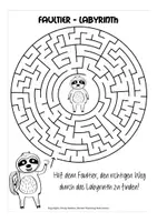 Vorschau - Anderer Materialtyp - Faultier Labyrinthe für zwischendurch - Seite 2