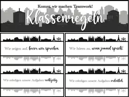 Vorschau - Anderer Materialtyp - 📌 Klassenregeln Cut-Outs fürs Bulletin Board - Seite 1