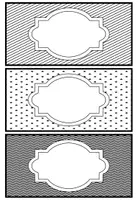 Vorschau - Anderer Materialtyp - 📇 Namenskärtchen für den Tisch diverse Muster ⚫️⚪️ - Seite 1