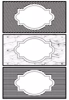 Vorschau - Anderer Materialtyp - 📇 Namenskärtchen für den Tisch diverse Muster ⚫️⚪️ - Seite 2