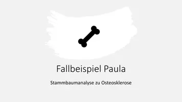 Vorschau - Arbeitsblätter - Eine Stammbaumanalyse zu Osteosklerose - Deckblatt