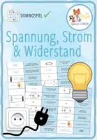 Vorschau - Stationenlernen - Spannung, Strom und Widerstand – Domino Spiel - Deckblatt