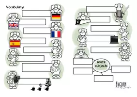 Vorschau - Arbeitsblätter - At school: school subjects (Buddybook - Vokabelheft) - Seite 3