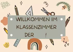 Vorschau - Poster - Türschild Klassenzimmer - Seite 1