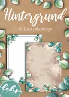 Vorschau - selbst erstellte Cliparts/Grafiken - Hintergrund/Rahmen im Eukalyptusdesign - Deckblatt