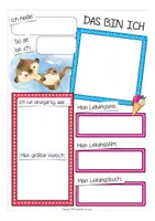 Vorschau - Arbeitsblätter - Das bin ich Otterklasse Arbeitsblätter Grundschule - Seite 1