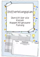 Vorschau - Anderer Materialtyp - Stoffverteilungsplan 2021/22 Übersicht aller Klassen - Deckblatt