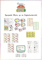 Vorschau - Arbeitsblätter - Warm-up Englisch: XXL Sparpaket - Rituale & Spiele - Kl. 1-4 (Sprechen) - Deckblatt