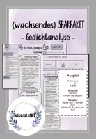 Vorschau - Arbeitsblätter - Lyrik - Gedichtanalyse - Materialpaket - Deckblatt