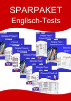 Vorschau - Test - SPARPAKET - Materialpaket mit Englischtests / Klassenarbeiten zu englischen Zeitformen mit Lösungen - Deckblatt
