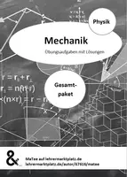 Vorschau - Arbeitsblätter - Mechanik - Aufgabenpaket mit Lösungen | Physik Klasse 9 - 10 - Deckblatt