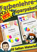 Vorschau - Stundenentwürfe - Materialpaket Farbkreis (auch Homeschooling) - Deckblatt