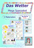 Vorschau - Spiele - Das Wetter Mega Sparpaket. Domino, Wort-Bild Karten und Memory® - Deckblatt