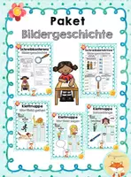 Vorschau - Arbeitsblätter - Materialpaket: Bildergeschichte - Deckblatt