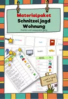 Vorschau - Arbeitsblätter - Materialpaket Schnitzeljagd zu Hause - Deckblatt
