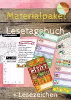 Vorschau - Arbeitsblätter - Sparpaket - Lesetagebuch inklusive Jahreszeiten-Lesezeichen - Deckblatt