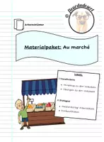 Vorschau - Arbeitsblätter - Materialpaket: Au marché - Deckblatt