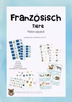Vorschau - Spiele - Materialpaket Tiere Französisch - Deckblatt