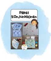 Vorschau - Arbeitsblätter - Materialpaket Konjunktionen - Deckblatt