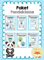 Vorschau - Bildkarten - Materialpaket - Pandaklasse - Deckblatt