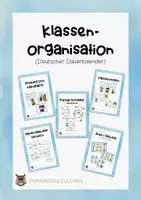 Vorschau - Poster - Materialpaket Klassenorganisation mit Deutschem Dauerkalender - Deckblatt