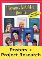 Vorschau - Fördermaterial/Inklusion - Hispanos Notables: Poster Set und Projektrecherche - Materialpaket (Spanisch) - Deckblatt
