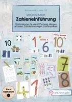 Vorschau - Arbeitsblätter - Materialpaket Zahleneinführung / Anfangsunterricht - Deckblatt