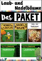 Vorschau - Arbeitsblätter - Paket - Laub- und Nadelbäume - Deckblatt