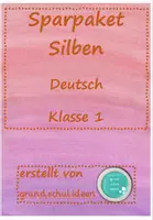 Vorschau - Arbeitsblätter - Deutsch - 1. Klasse: Sparpaket "Silben" - Deckblatt