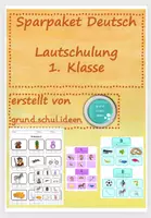 Vorschau - Arbeitsblätter - Deutsch - 1. Klasse: Sparpaket "Laute hören" - Deckblatt