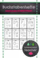 Vorschau - Arbeitsblätter - Buchstabenhefte mit Übungen zur phon. Bewusstheit, Lese-Mal-Aufträgen, Kreuzworträtseln u.v.m.: Komplettpaket inkl. 46 Buchstaben - Deckblatt
