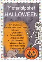 Vorschau - Stundenentwürfe - Materialpaket HALLOWEEN - Deckblatt