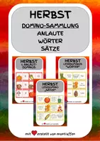 Vorschau - Spiele - Domino-Sammlung "Herbst" - Deckblatt