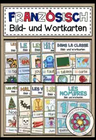 Vorschau - Mal- und Bastelvorlagen - FRANZÖSISCH - Bild- und Wortkarten - MEGA PAKET (wachsendes Paket) - Deckblatt