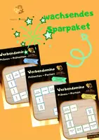 Vorschau - Stationenlernen - Wachsendes Sparpaket: Verben - Deckblatt