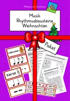 Vorschau - Arbeitsblätter - Paket: Rhythmusbausteine Weihnachten - Deckblatt