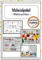 Vorschau - Mal- und Bastelvorlagen - Materialpaket "Weihnachten" - Deckblatt