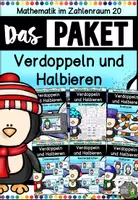 Vorschau - Arbeitsblätter - Das Paket - Verdoppeln und Halbieren mit dem Pinguin im Zahlenraum 20 - Deckblatt