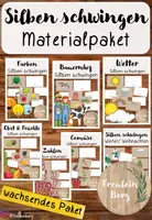 Vorschau - Fördermaterial/Inklusion - Silben schwingen - Materialpaket (Silbenkarten) - Deckblatt