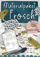 Vorschau - Stundenentwürfe - Der Frosch - Großes Materialpaket - Metamorphose, Körperbau & Lebensweise - Deckblatt