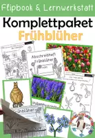 Vorschau - Stundenentwürfe - Komplettpaket Frühblüher inklusive Lernwerkstatt und Flipbook - Deckblatt