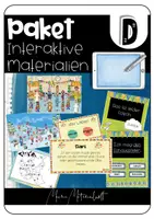 Vorschau - Aufgabenkarten - Materialpaket - interaktive Materialien Deutsch - Deckblatt