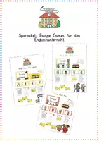 Vorschau - Arbeitsblätter - Sparpaket: Escape Games (Animals) für den Englischunterricht - Deckblatt