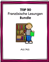 Vorschau - Arbeitsblätter - Französische Lektüre TOP 30 Lektüre @50% Rabatt! Lectures en Français - Deckblatt