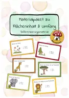 Vorschau - Fördermaterial/Inklusion - Materialpaket Umfang und Flächeninhalt - Differenzierungsmaterial - Deckblatt